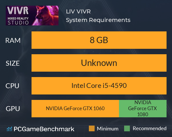LIV: VIVR System Requirements PC Graph - Can I Run LIV: VIVR LIV: VIVR System Requirements PC Graph - Can I Run LIV: VIVR