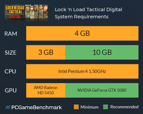 Lock 'n Load Tactical Digital System Requirements PC Graph - Can I Run Lock 'n Load Tactical Digital