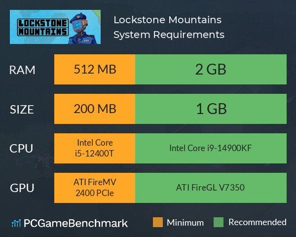 Lockstone Mountains System Requirements PC Graph - Can I Run Lockstone Mountains