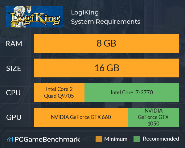 LogiKing System Requirements PC Graph - Can I Run LogiKing
