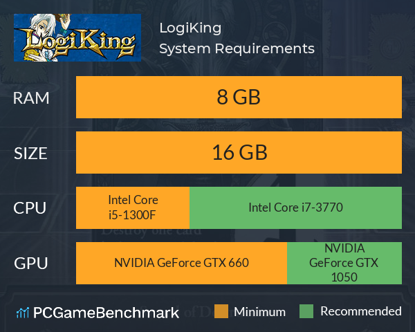 LogiKing System Requirements PC Graph - Can I Run LogiKing