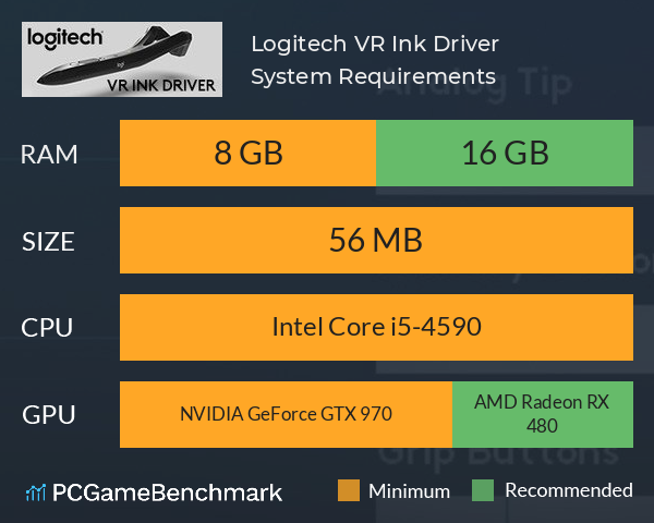 Logitech VR Ink Driver System Requirements PC Graph - Can I Run Logitech VR Ink Driver Logitech VR Ink Driver System Requirements PC Graph - Can I Run Logitech VR Ink Driver