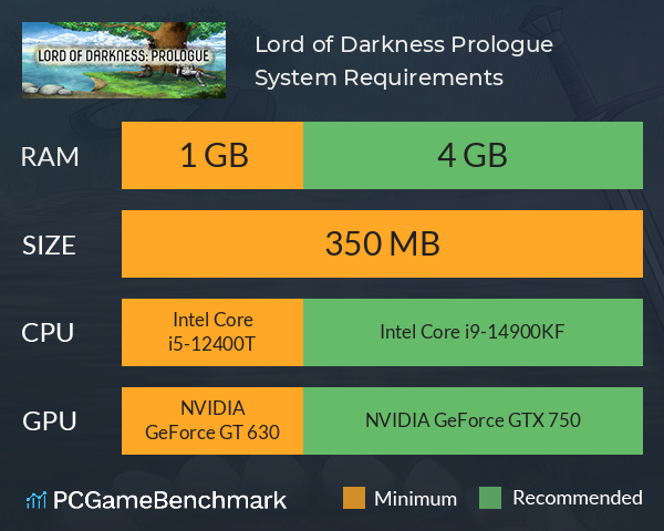 Lord of Darkness: Prologue System Requirements PC Graph - Can I Run Lord of Darkness: Prologue Lord of Darkness: Prologue System Requirements PC Graph - Can I Run Lord of Darkness: Prologue