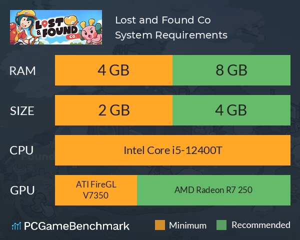 Lost and Found Co. System Requirements PC Graph - Can I Run Lost and Found Co. Lost and Found Co. System Requirements PC Graph - Can I Run Lost and Found Co.