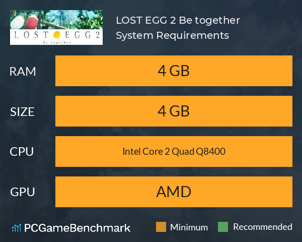 LOST EGG 2: Be together System Requirements PC Graph - Can I Run LOST EGG 2: Be together