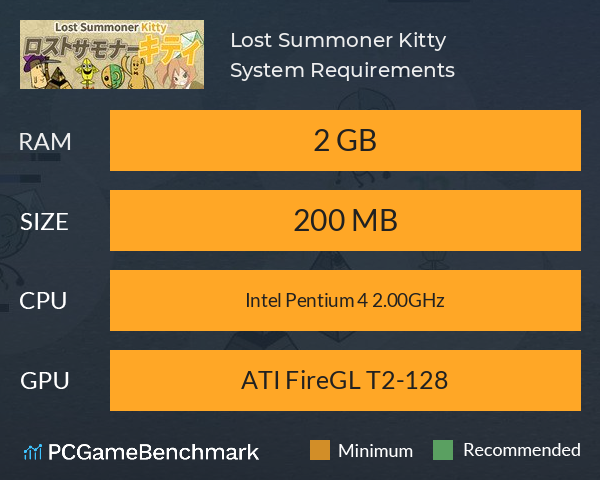 Lost Summoner Kitty System Requirements PC Graph - Can I Run Lost Summoner Kitty Lost Summoner Kitty System Requirements PC Graph - Can I Run Lost Summoner Kitty