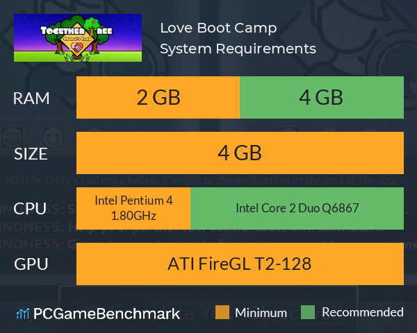 Love Boot Camp System Requirements PC Graph - Can I Run Love Boot Camp Love Boot Camp System Requirements PC Graph - Can I Run Love Boot Camp