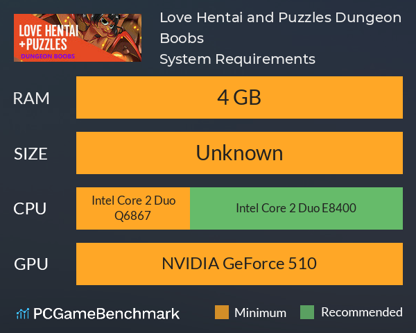 Love Hentai and Puzzles: Dungeon Boobs System Requirements PC Graph - Can I Run Love Hentai and Puzzles: Dungeon Boobs Love Hentai and Puzzles: Dungeon Boobs System Requirements PC Graph - Can I Run Love Hentai and Puzzles: Dungeon Boobs