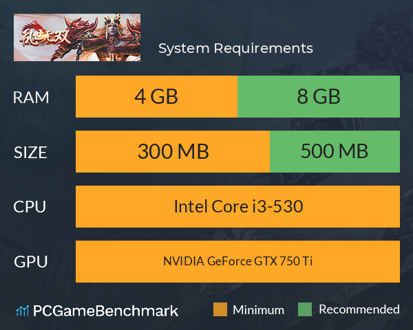 乱世无双 System Requirements PC Graph - Can I Run 乱世无双 乱世无双 System Requirements PC Graph - Can I Run 乱世无双