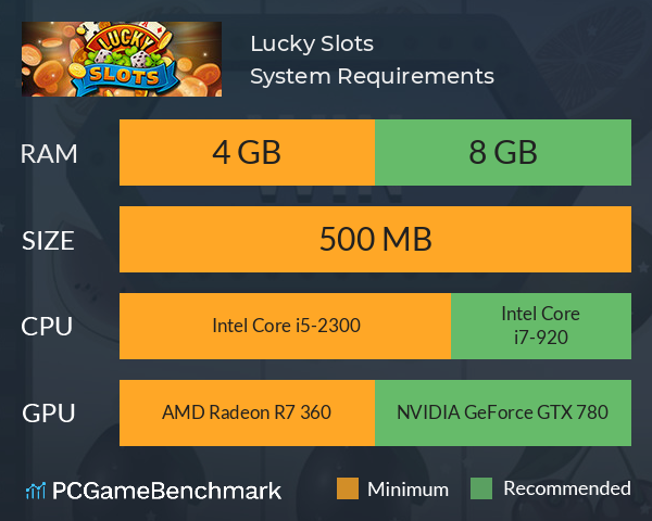 Lucky Slots System Requirements PC Graph - Can I Run Lucky Slots Lucky Slots System Requirements PC Graph - Can I Run Lucky Slots
