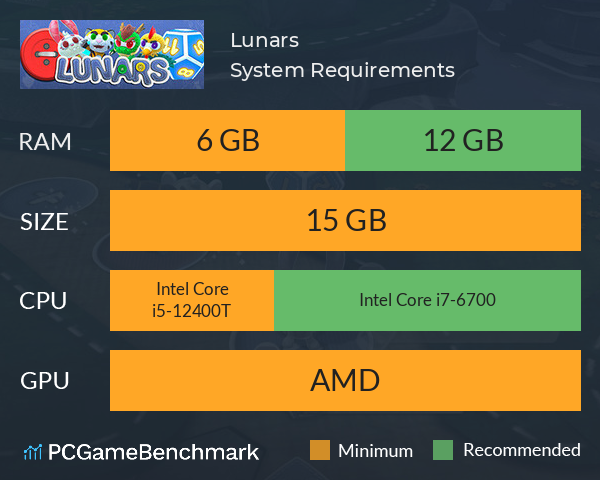 Lunars System Requirements PC Graph - Can I Run Lunars Lunars System Requirements PC Graph - Can I Run Lunars