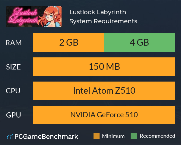 Lustlock Labyrinth System Requirements PC Graph - Can I Run Lustlock Labyrinth Lustlock Labyrinth System Requirements PC Graph - Can I Run Lustlock Labyrinth