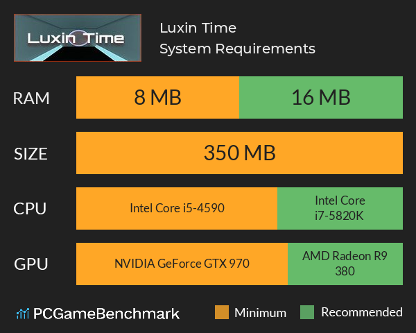 Luxin Time System Requirements PC Graph - Can I Run Luxin Time Luxin Time System Requirements PC Graph - Can I Run Luxin Time