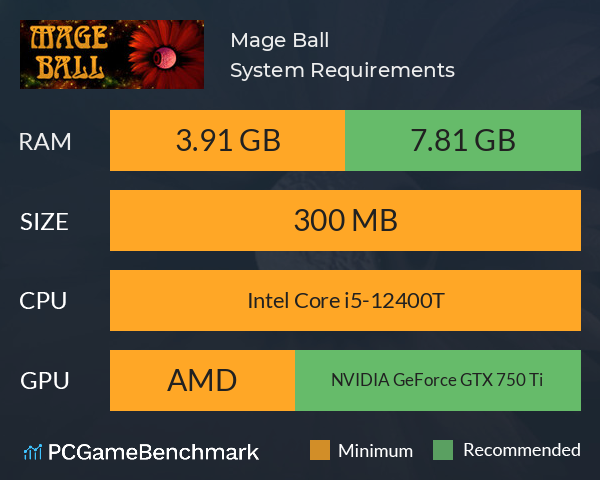 Mage Ball System Requirements PC Graph - Can I Run Mage Ball Mage Ball System Requirements PC Graph - Can I Run Mage Ball