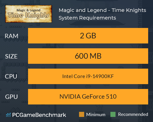 Magic and Legend - Time Knights System Requirements PC Graph - Can I Run Magic and Legend - Time Knights Magic and Legend - Time Knights System Requirements PC Graph - Can I Run Magic and Legend - Time Knights