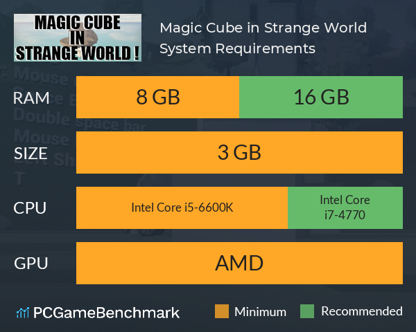 Magic Cube in Strange World ! System Requirements PC Graph - Can I Run Magic Cube in Strange World ! Magic Cube in Strange World ! System Requirements PC Graph - Can I Run Magic Cube in Strange World !