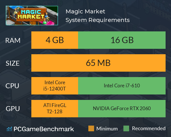 Magic Market System Requirements PC Graph - Can I Run Magic Market Magic Market System Requirements PC Graph - Can I Run Magic Market