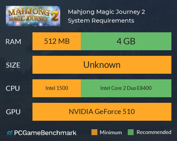 Mahjong Magic Journey 2 System Requirements PC Graph - Can I Run Mahjong Magic Journey 2