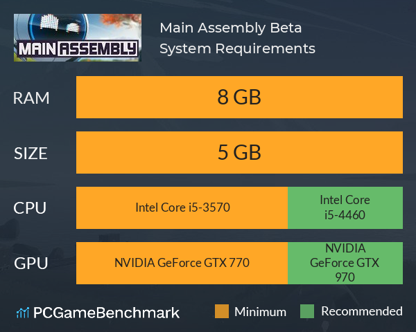 Main Assembly Beta System Requirements PC Graph - Can I Run Main Assembly Beta