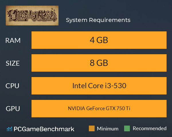 冒险与魔法 System Requirements PC Graph - Can I Run 冒险与魔法 冒险与魔法 System Requirements PC Graph - Can I Run 冒险与魔法
