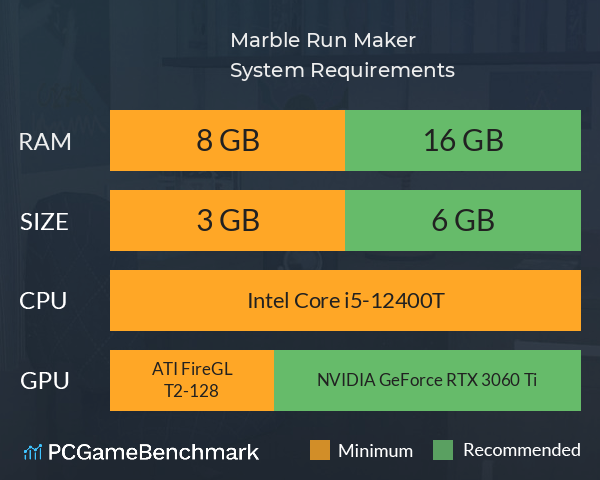 Marble Run Maker System Requirements PC Graph - Can I Run Marble Run Maker Marble Run Maker System Requirements PC Graph - Can I Run Marble Run Maker