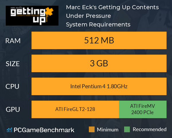 Marc Eckō's Getting Up: Contents Under Pressure System Requirements PC Graph - Can I Run Marc Eckō's Getting Up: Contents Under Pressure