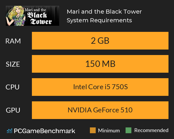 Mari and the Black Tower System Requirements PC Graph - Can I Run Mari and the Black Tower Mari and the Black Tower System Requirements PC Graph - Can I Run Mari and the Black Tower