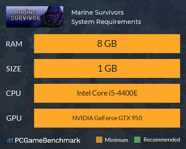 Marine Survivors System Requirements PC Graph - Can I Run Marine Survivors Marine Survivors System Requirements PC Graph - Can I Run Marine Survivors