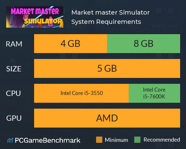 Market master Simulator System Requirements PC Graph - Can I Run Market master Simulator Market master Simulator System Requirements PC Graph - Can I Run Market master Simulator
