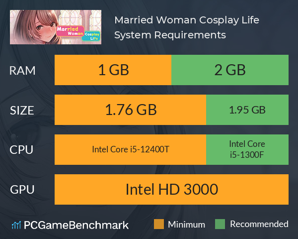Married Woman Cosplay Life System Requirements PC Graph - Can I Run Married Woman Cosplay Life Married Woman Cosplay Life System Requirements PC Graph - Can I Run Married Woman Cosplay Life
