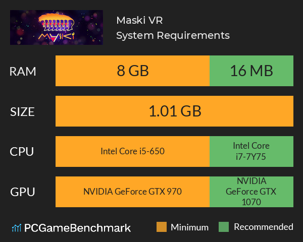 Maski VR System Requirements PC Graph - Can I Run Maski VR Maski VR System Requirements PC Graph - Can I Run Maski VR