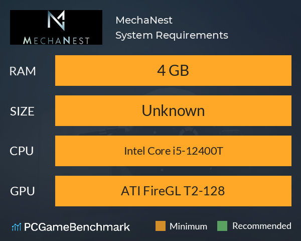 MechaNest System Requirements PC Graph - Can I Run MechaNest MechaNest System Requirements PC Graph - Can I Run MechaNest