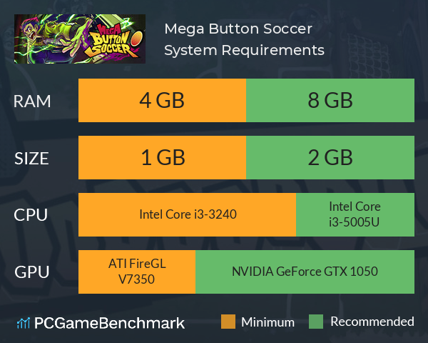 Mega Button Soccer System Requirements PC Graph - Can I Run Mega Button Soccer Mega Button Soccer System Requirements PC Graph - Can I Run Mega Button Soccer