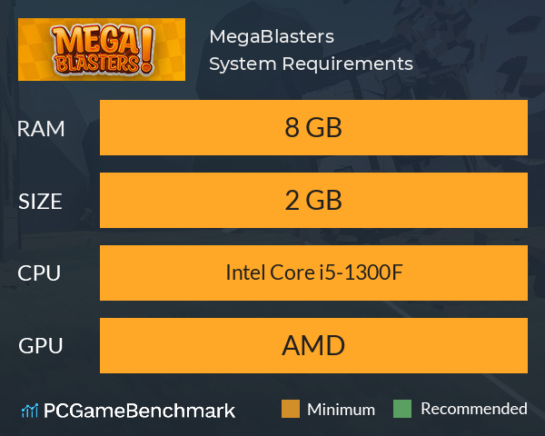 MegaBlasters! System Requirements PC Graph - Can I Run MegaBlasters! MegaBlasters! System Requirements PC Graph - Can I Run MegaBlasters!