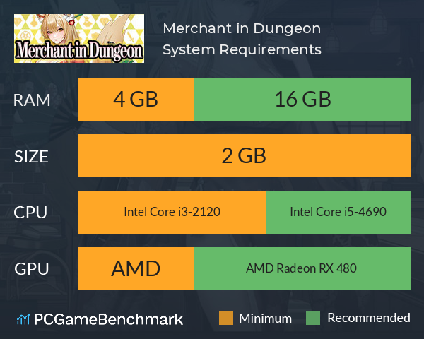 Merchant in Dungeon System Requirements PC Graph - Can I Run Merchant in Dungeon Merchant in Dungeon System Requirements PC Graph - Can I Run Merchant in Dungeon