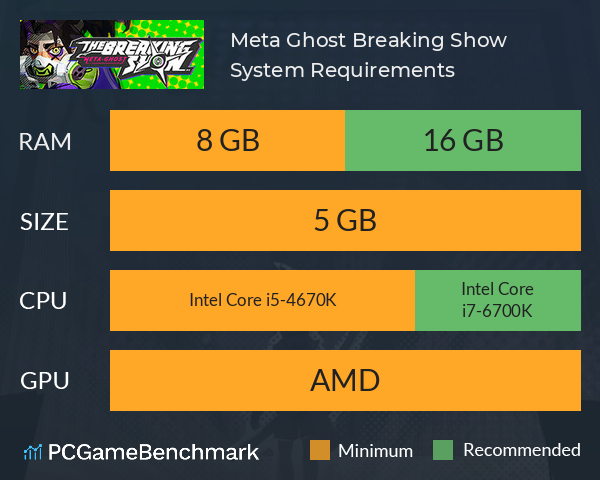 Meta Ghost: Breaking Show System Requirements PC Graph - Can I Run Meta Ghost: Breaking Show Meta Ghost: Breaking Show System Requirements PC Graph - Can I Run Meta Ghost: Breaking Show