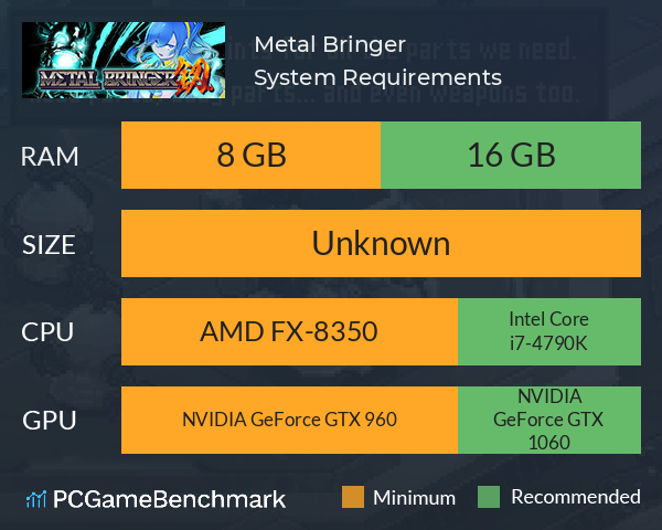 Metal Bringer System Requirements PC Graph - Can I Run Metal Bringer Metal Bringer System Requirements PC Graph - Can I Run Metal Bringer