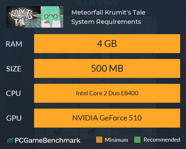Meteorfall: Krumit's Tale System Requirements PC Graph - Can I Run Meteorfall: Krumit's Tale Meteorfall: Krumit's Tale System Requirements PC Graph - Can I Run Meteorfall: Krumit's Tale