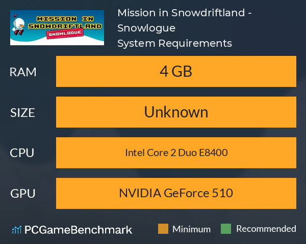 Mission in Snowdriftland - Snowlogue System Requirements PC Graph - Can I Run Mission in Snowdriftland - Snowlogue