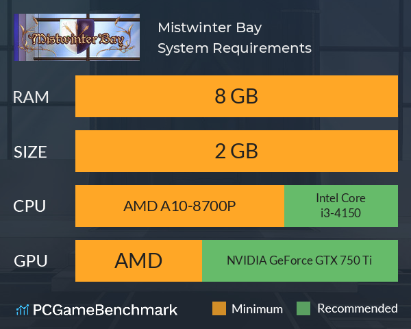 Mistwinter Bay System Requirements PC Graph - Can I Run Mistwinter Bay Mistwinter Bay System Requirements PC Graph - Can I Run Mistwinter Bay