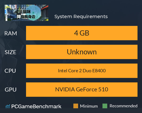 魔法猫咪降临我身边 System Requirements PC Graph - Can I Run 魔法猫咪降临我身边 魔法猫咪降临我身边 System Requirements PC Graph - Can I Run 魔法猫咪降临我身边