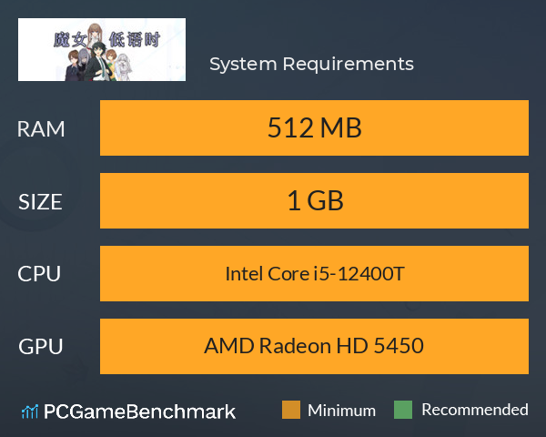 魔女低语时 System Requirements PC Graph - Can I Run 魔女低语时 魔女低语时 System Requirements PC Graph - Can I Run 魔女低语时