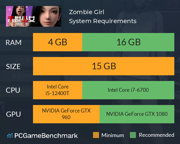 末世少女 Zombie Girl System Requirements PC Graph - Can I Run 末世少女 Zombie Girl 末世少女 Zombie Girl System Requirements PC Graph - Can I Run 末世少女 Zombie Girl