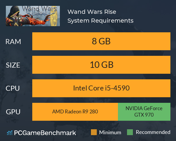 魔杖战争 Wand Wars: Rise System Requirements PC Graph - Can I Run 魔杖战争 Wand Wars: Rise