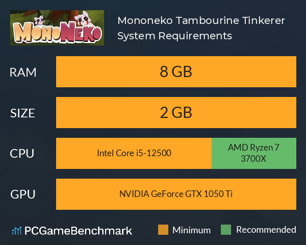 Mononeko: Tambourine Tinkerer System Requirements PC Graph - Can I Run Mononeko: Tambourine Tinkerer Mononeko: Tambourine Tinkerer System Requirements PC Graph - Can I Run Mononeko: Tambourine Tinkerer