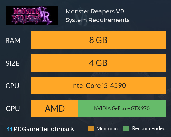 Monster Reapers VR System Requirements PC Graph - Can I Run Monster Reapers VR Monster Reapers VR System Requirements PC Graph - Can I Run Monster Reapers VR