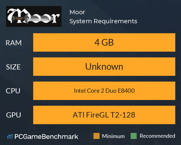 Moor System Requirements PC Graph - Can I Run Moor