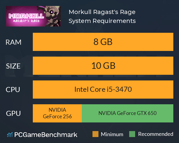 Morkull Ragast's Rage System Requirements PC Graph - Can I Run Morkull Ragast's Rage