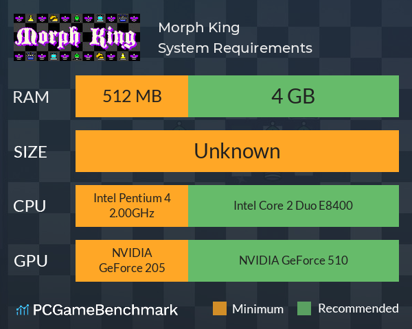 Morph King System Requirements PC Graph - Can I Run Morph King