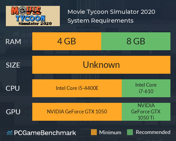 Movie Tycoon Simulator 2020 System Requirements PC Graph - Can I Run Movie Tycoon Simulator 2020 Movie Tycoon Simulator 2020 System Requirements PC Graph - Can I Run Movie Tycoon Simulator 2020